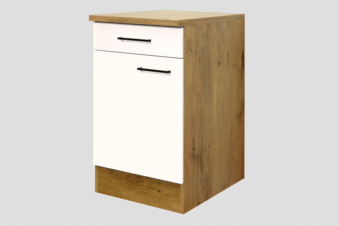 Unterschrank Avila Braun/Weiß 50 x 85 x 57 cm