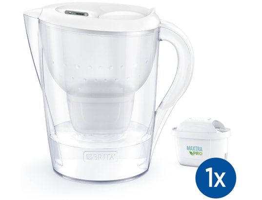 BRITA FRANCE - Carafe Marella XL blanche 1 cartouche MAXTRA PRO