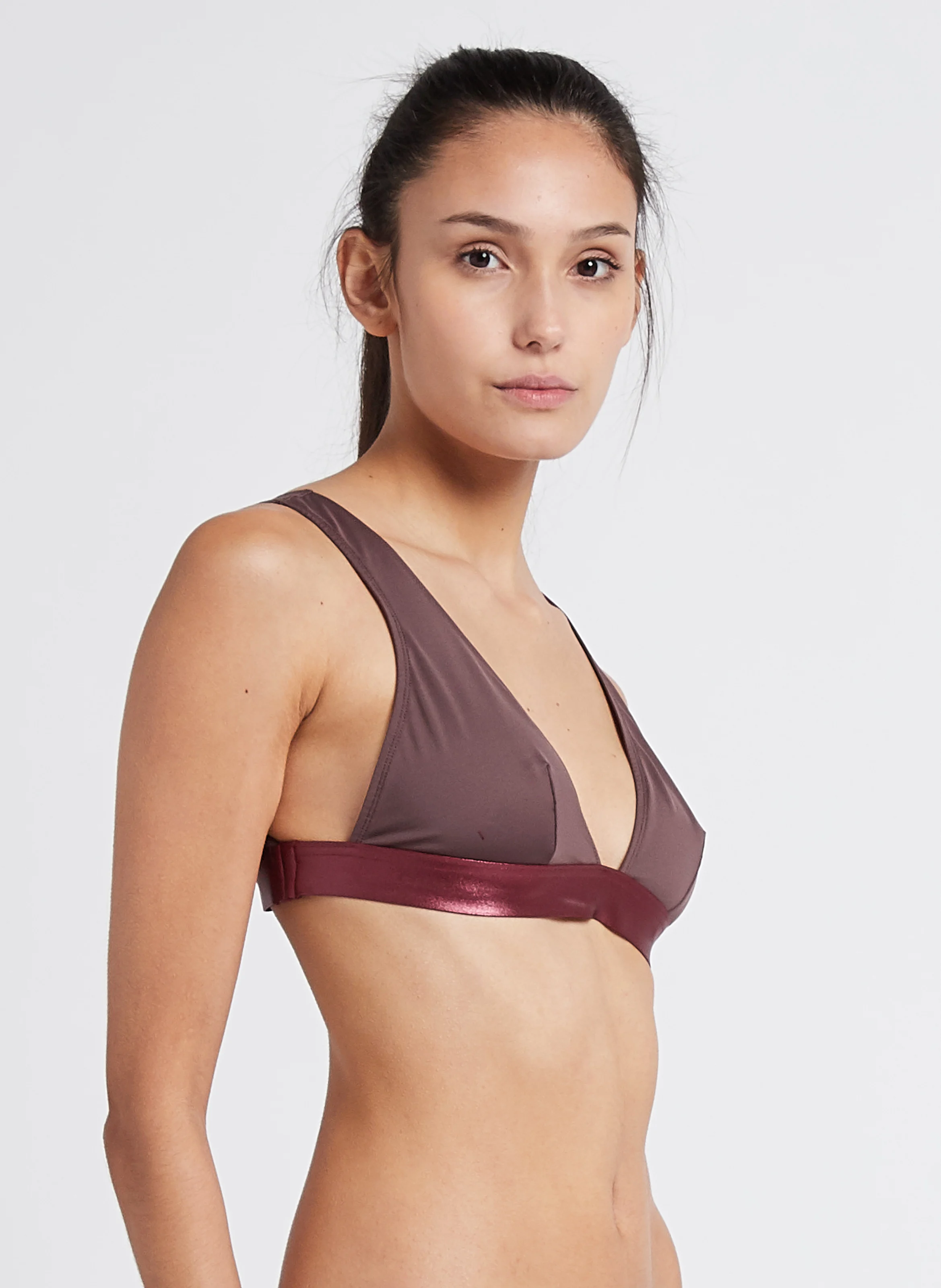 JOSEPHINE - Brassière triangle| Marron
