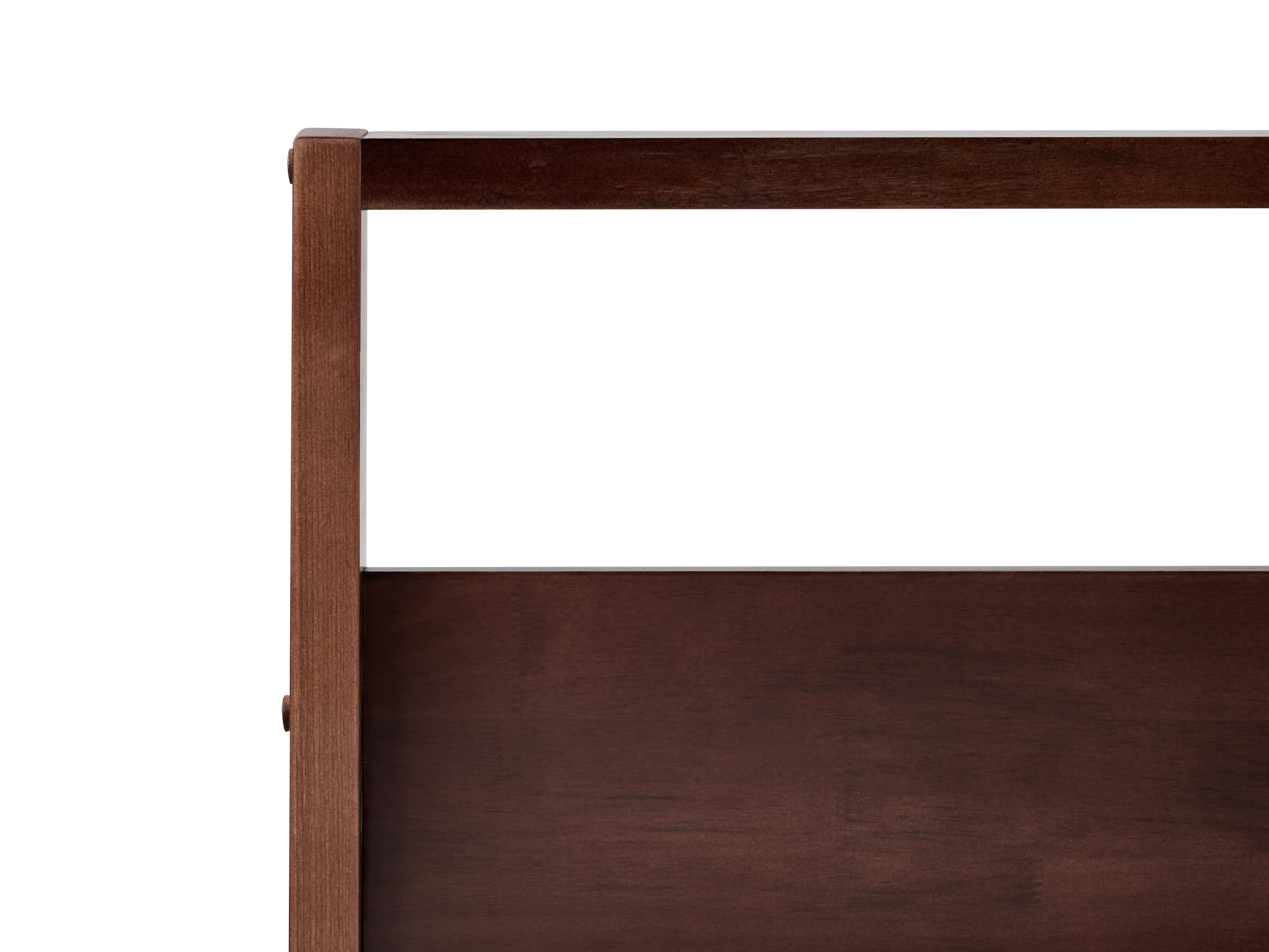 Bed Dennenhout GIULIA 120 x 200 cm Donkerbruin