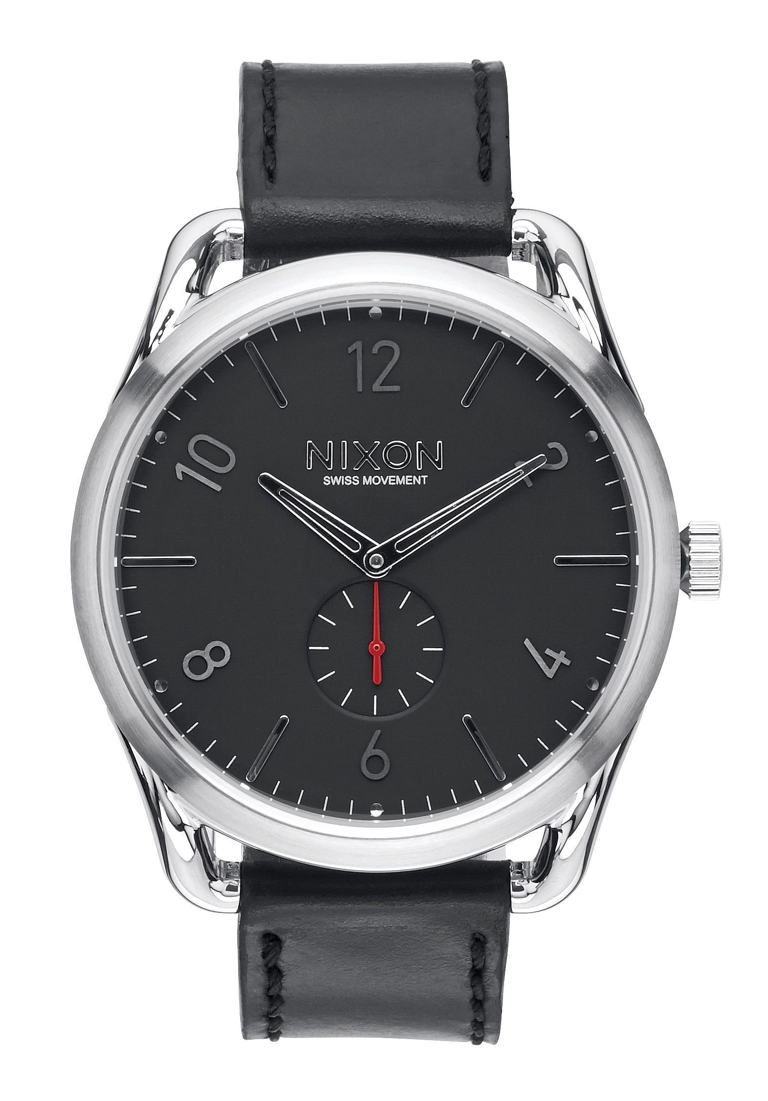 Nixon The C45 Leather Black / Red A465008