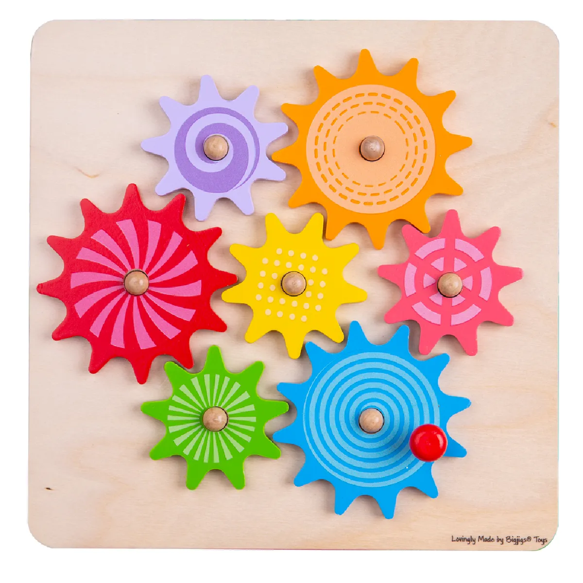 Bigjigs Toys Puzzle rouages bois