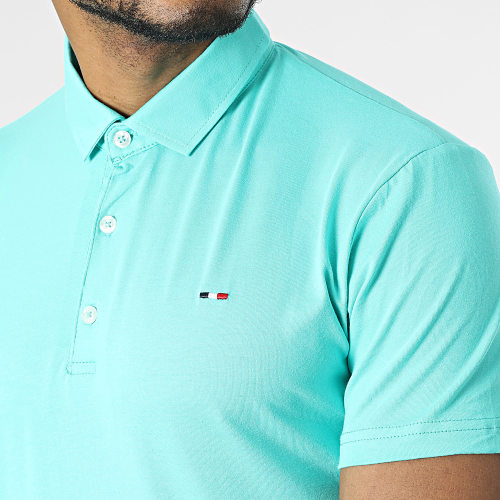 Polo Manches Courtes Turquoise
