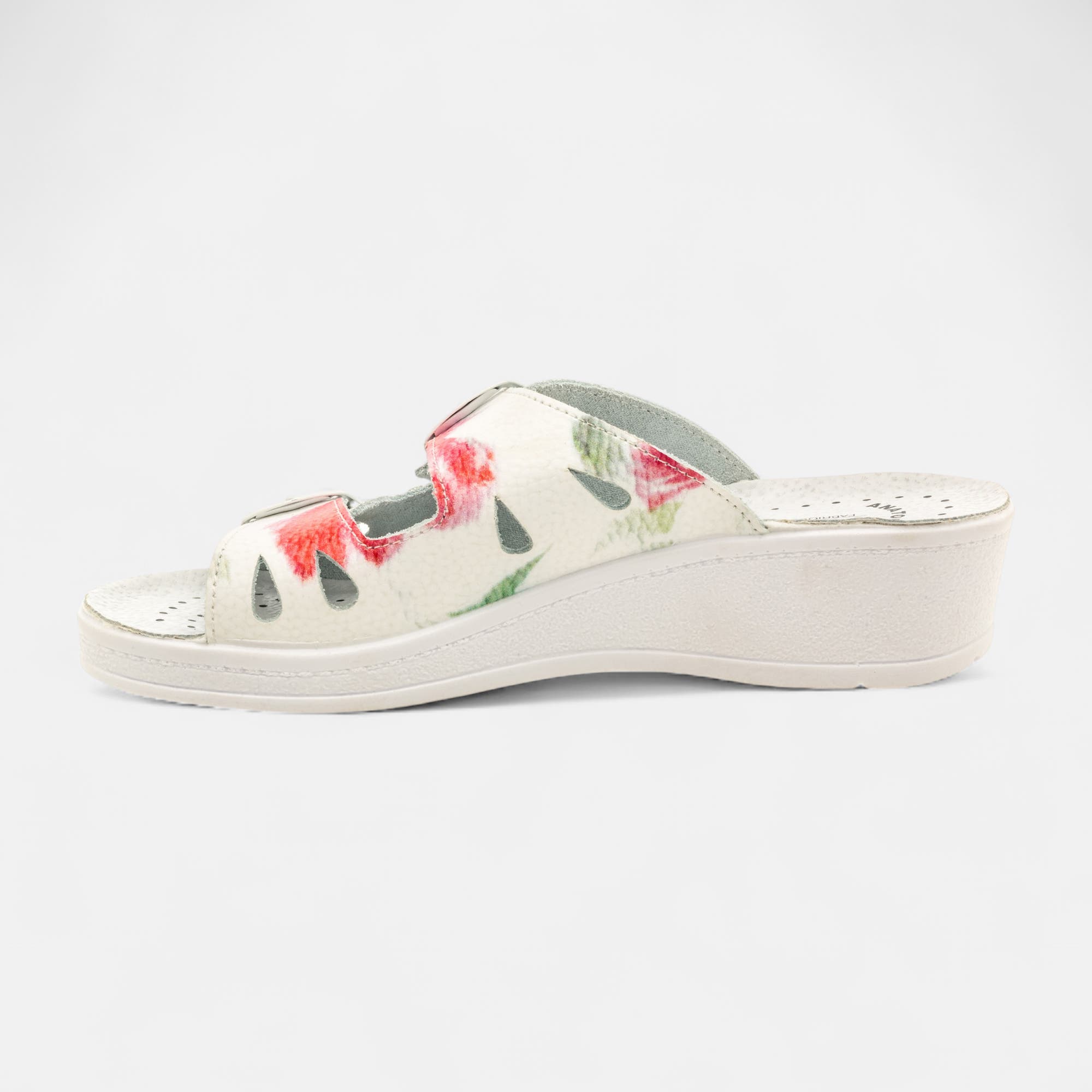 Chaussures confort paramédical Femme en cuir multicolore