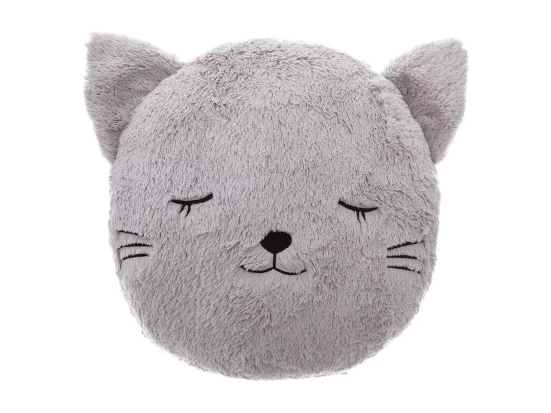 WELL HOME - Coussin rond en peau de chat