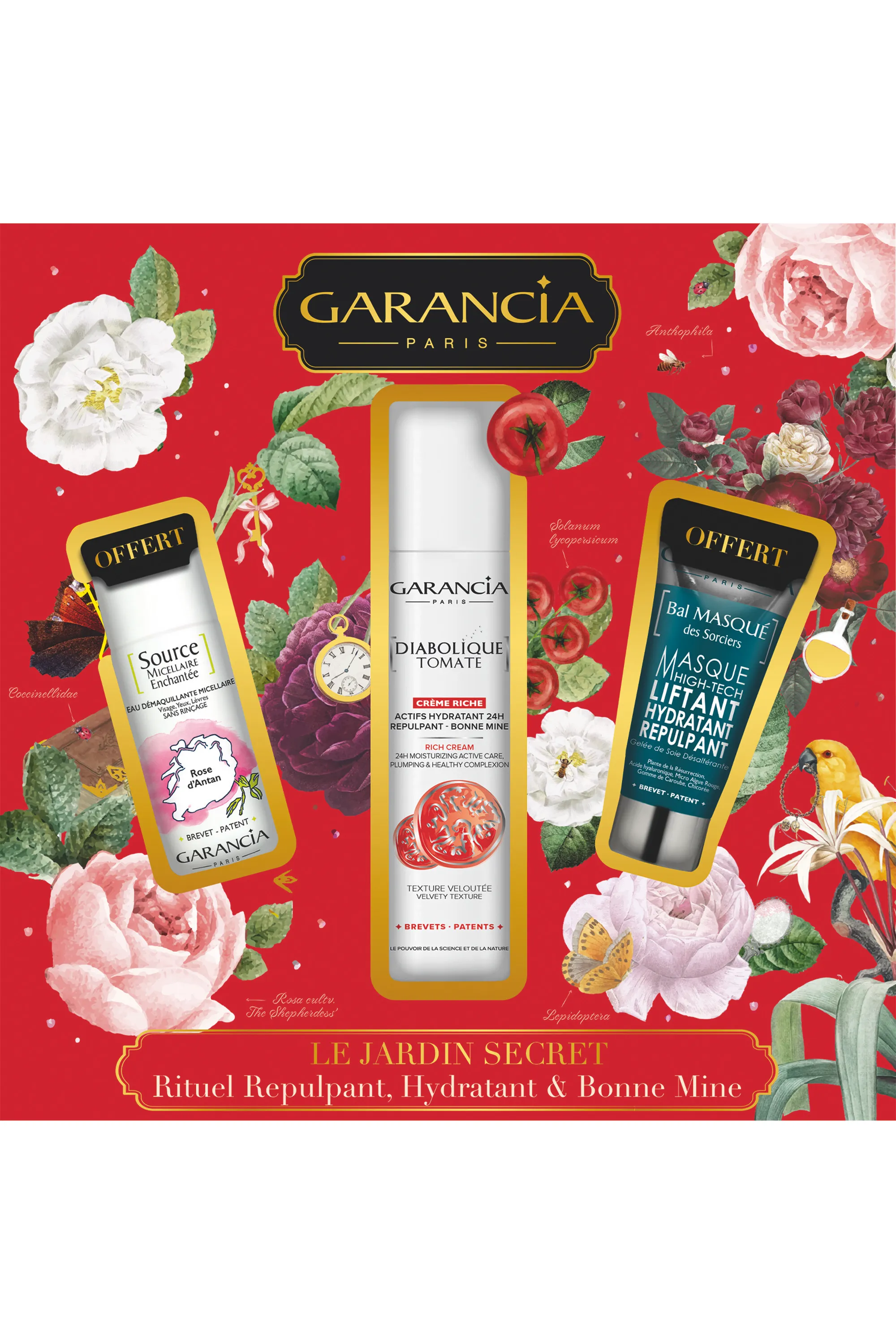 Garancia Coffret bonne mine Diabolique Tomate riche + 2 mini soins offerts-70 ml