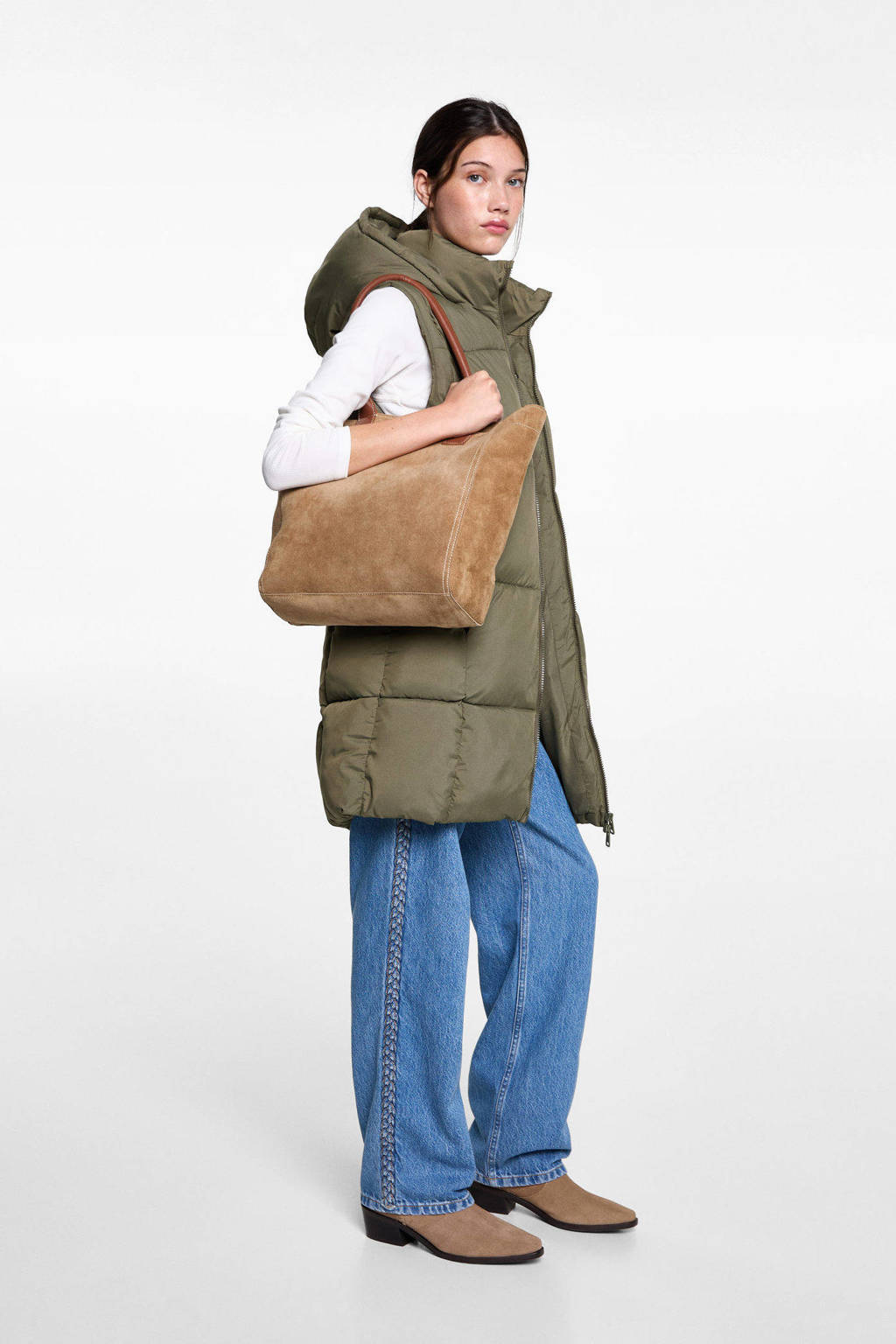 MANGO TEEN bodywarmer kaki