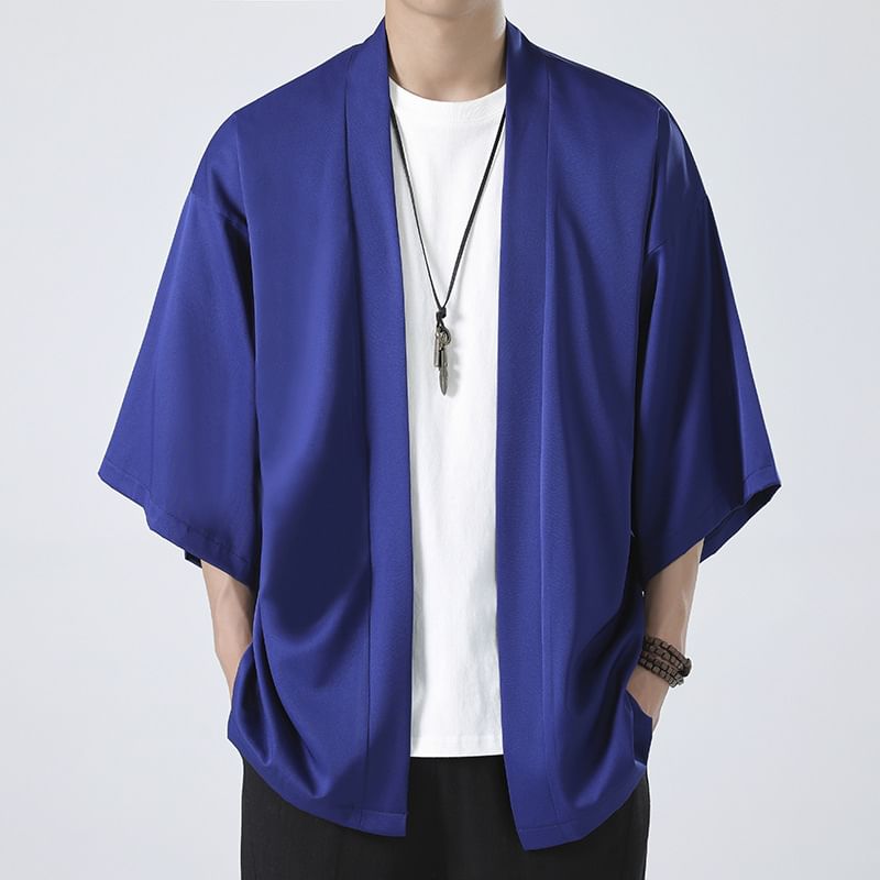 Sunkissed - Effen Hanfu-jasje met 3/4 mouwen