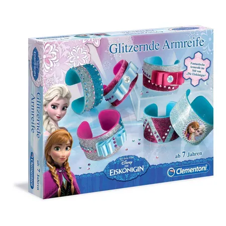 Clementoni Disney Frozen Glitzernde Armreifen Kreativset