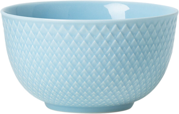 Lyngby Porcelæn Rhombe Skål Ø11 cm turkis porcelæn Blå