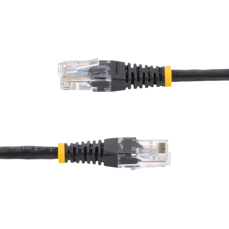 StarTech.com Câble patch UTP Cat5e de 15 m avec RJ45 moulé noir - Cordon de connexion de 15 m