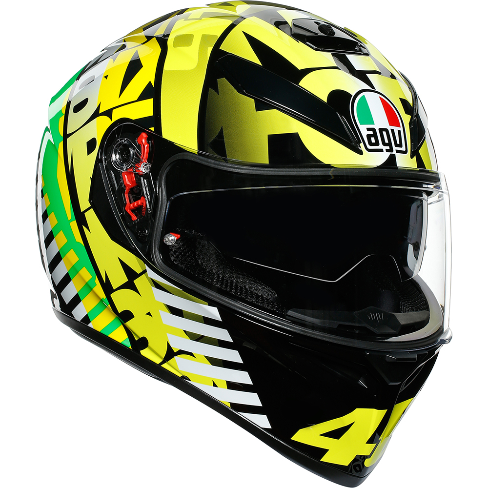 AGV - Casque K3 SV Tribe 46 Jaune / Noir / Vert