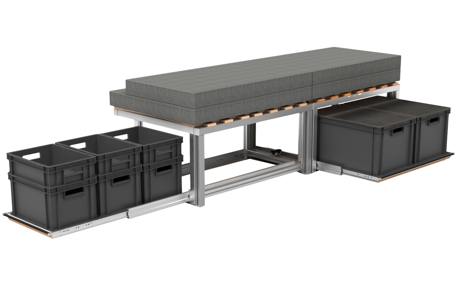 easygoinc. Vanlife-Modul BIKE für VW T5 / T6 / T6.1 California Beach