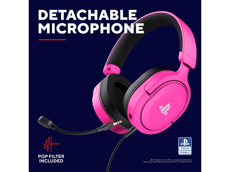 Trust Headset GXT498P Forta Pink/Schwarz Gaming-Headset für die Playstation 5