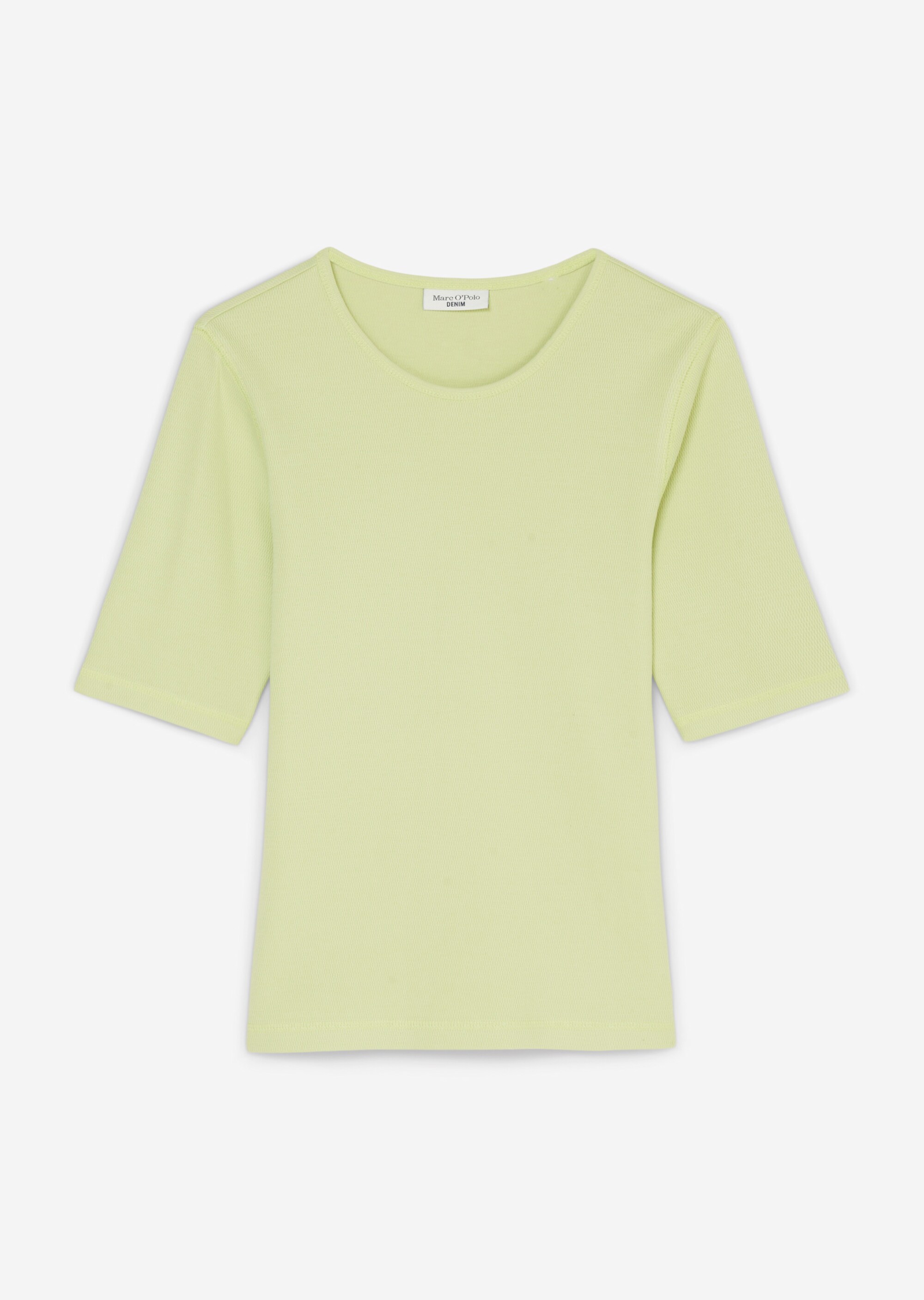 T-Shirt mit feiner Strukturaus Organic Cotton-Jersey