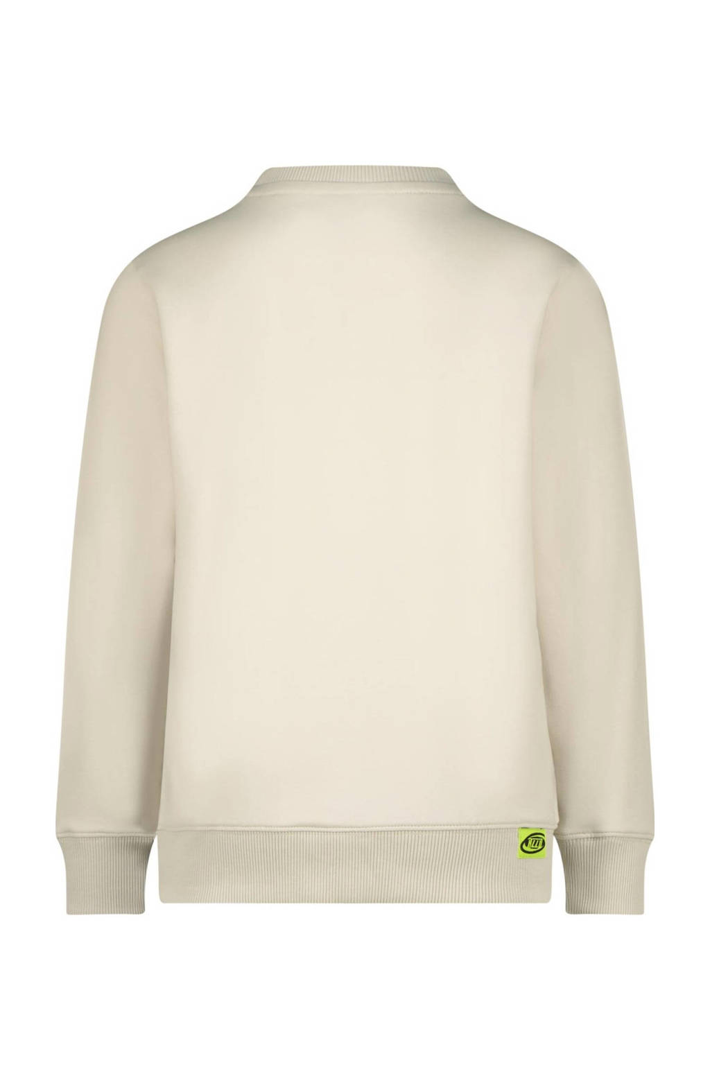 Raizzed sweater Nam met printopdruk greige