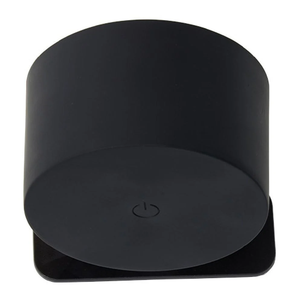 Applique murale nomade rechargeable noir Ø7,5x4,5cm