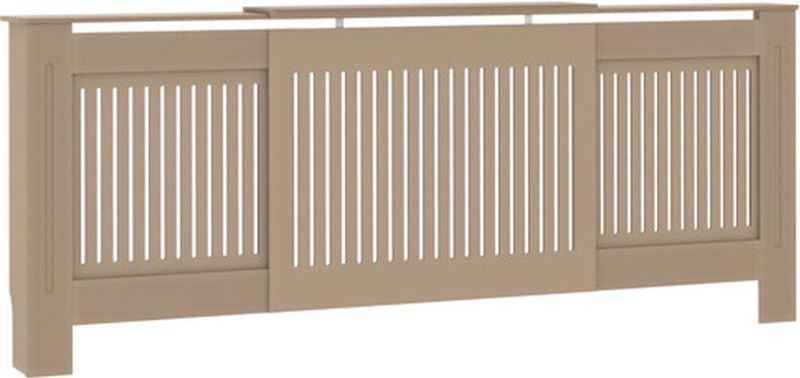 Radiatorombouw - Wit - MDF - Verstelbare Lengte 142-205 cm