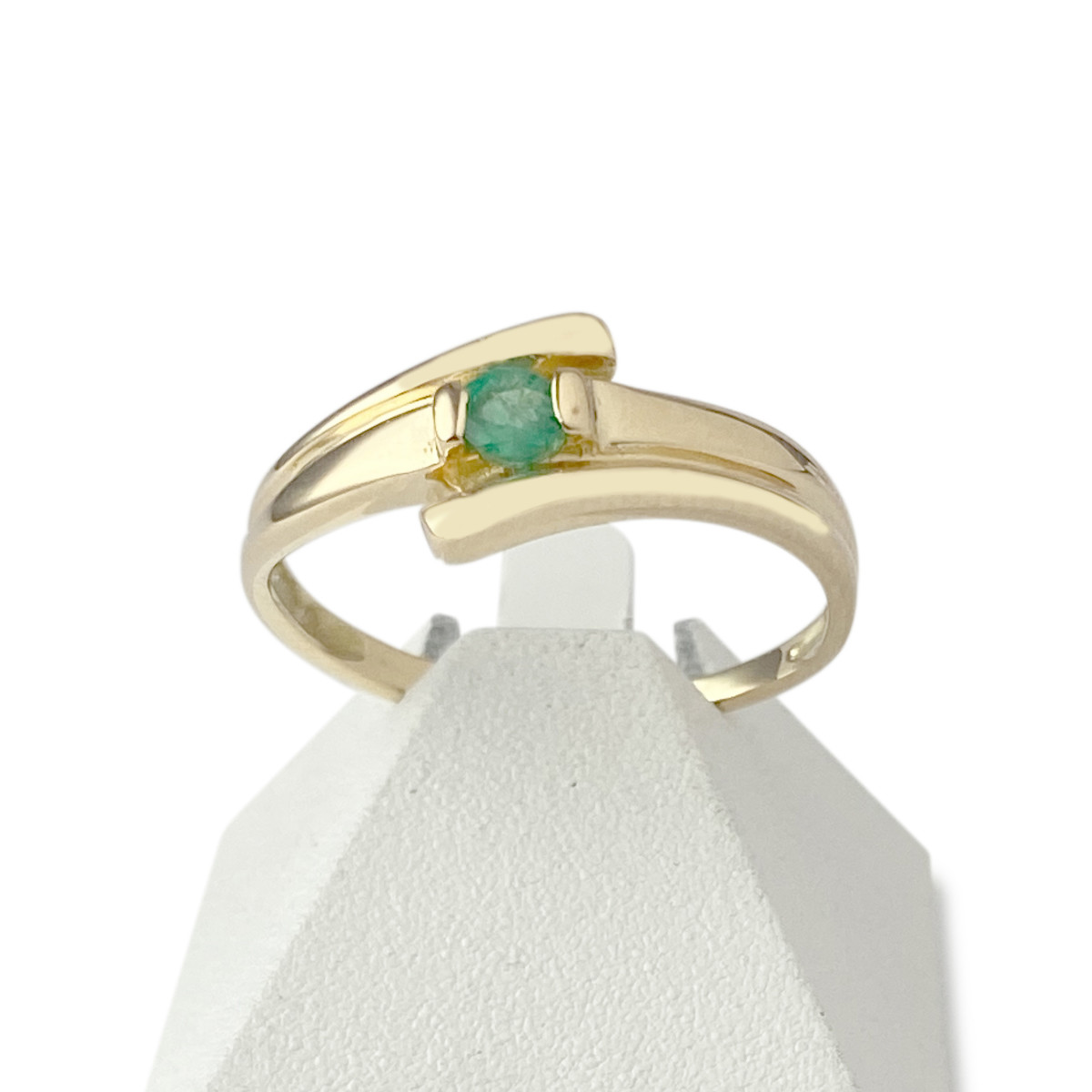 Bague d'occasion or 750 jaune émeraude