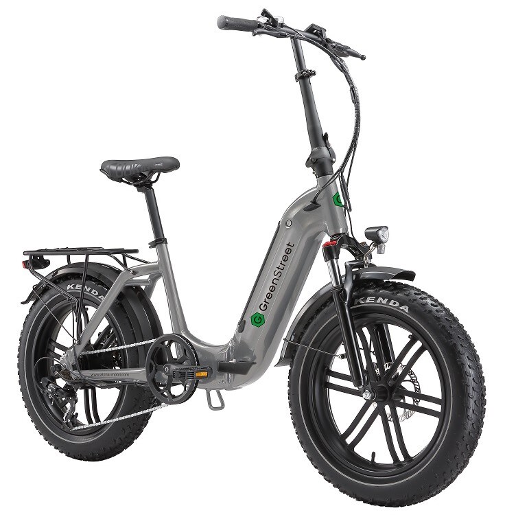GreenStreet E-Bike Tiefeinsteiger Klapprad GS5 250 W 20 Zoll grau