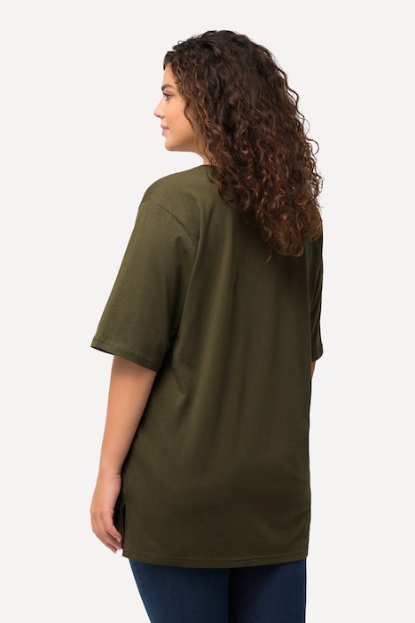 T-Shirt, Rundhalsausschnitt, Relaxed, Halbarm