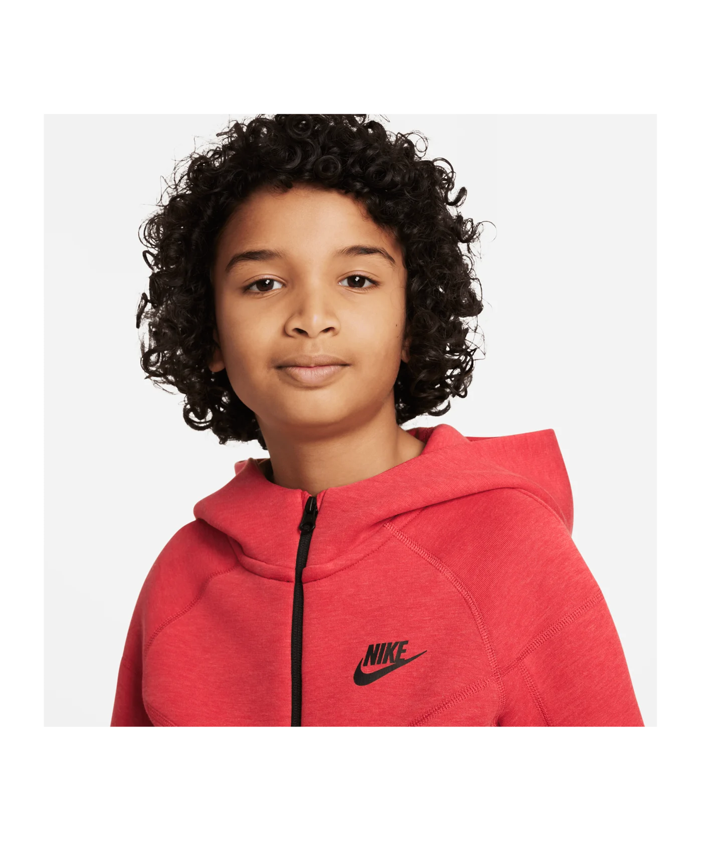 Nike Tech Fleece Jacke Kids Rot Schwarz F672
