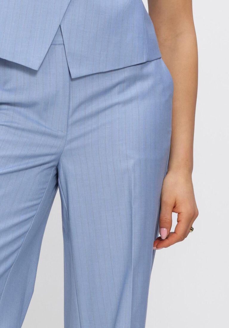blauwe co'couture broeken kianacc pin pleat ll pant