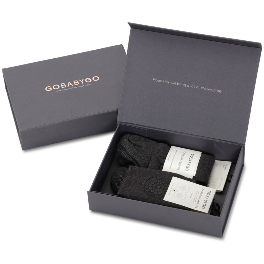 Køb Gobabygo Dark Grey Melange Crawling Starter Kit