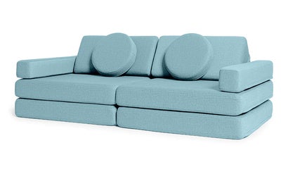 Shappy Play Byggbar Sofa 160x80 cm, Sky Blue