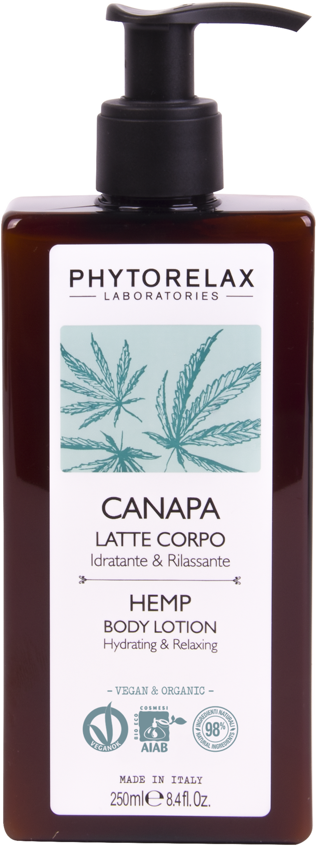 PHYTORELAX LABORATORIES  Hemp Body Milk, 250 ml