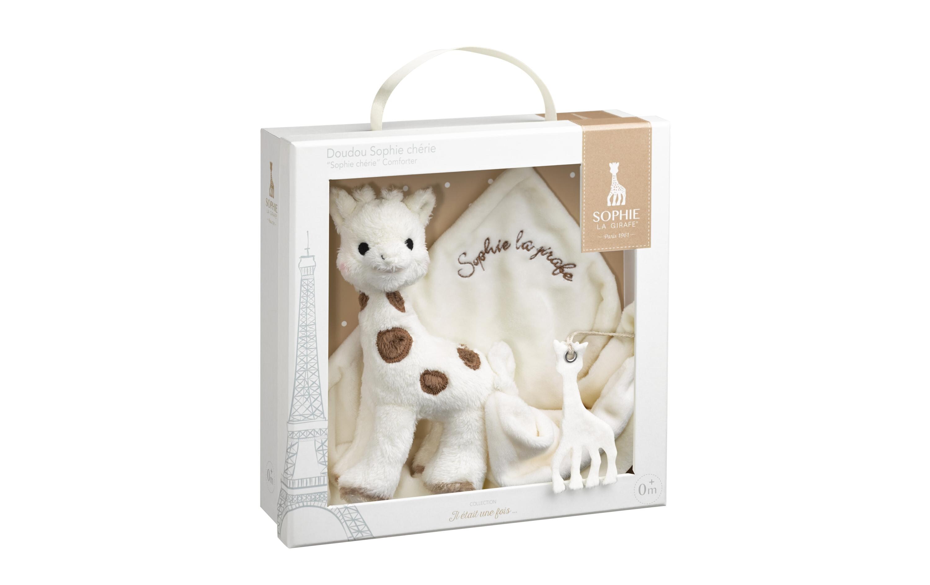 Geschenkset Schmusetuch und PlüschtierEin kuscheliges Sophie Geschenkset