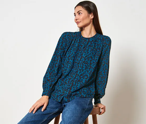 Bluse mit Alloverprint