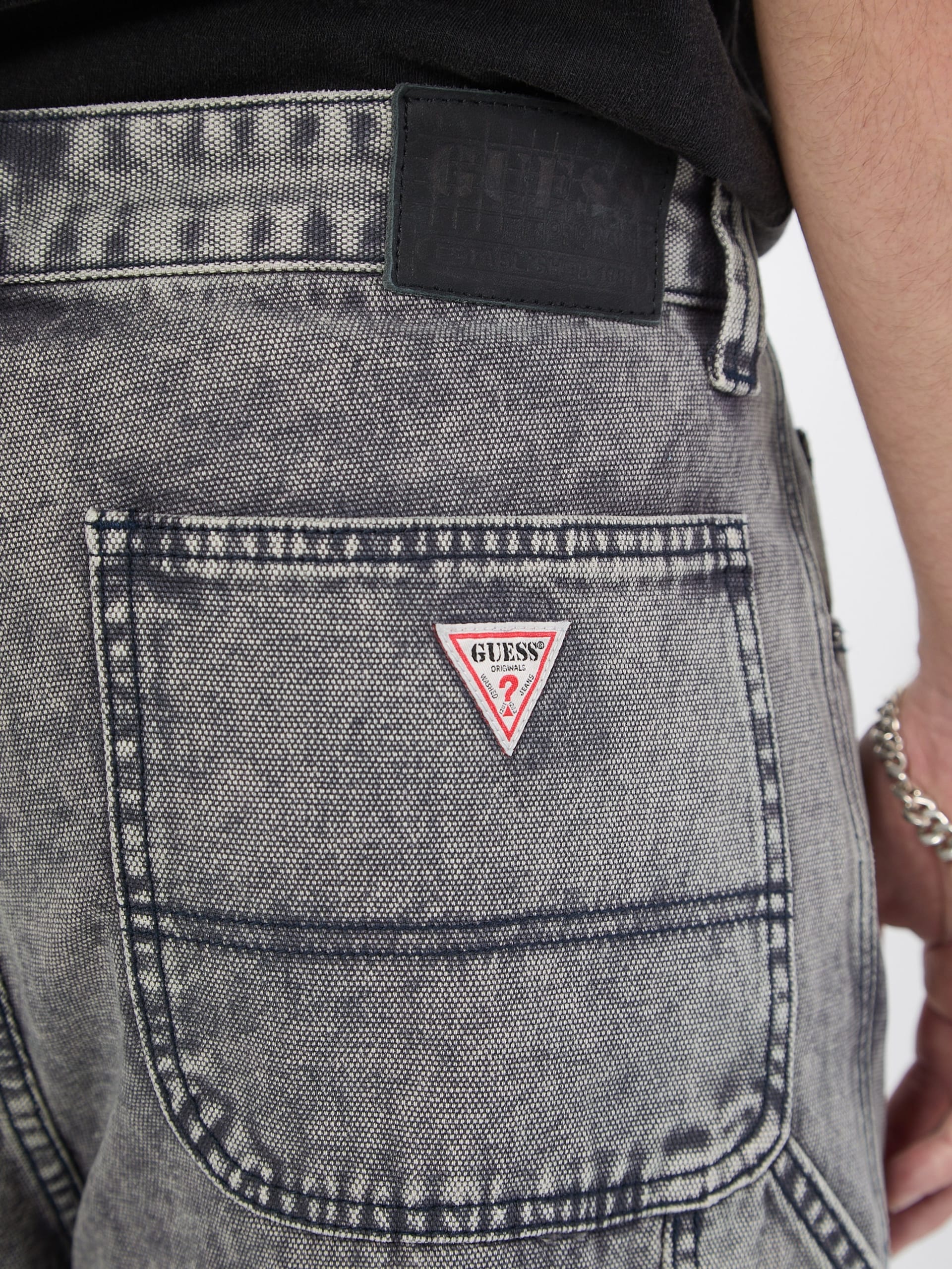 Calças de carpinteiro de lona GUESS Originals