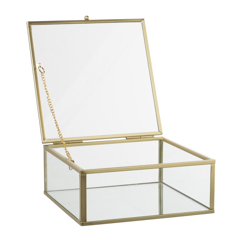 Gouden boxen - set van 2 - vierkant