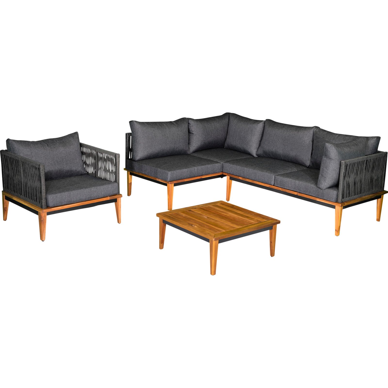 Gartenlounge 3er-Sofa Louvre