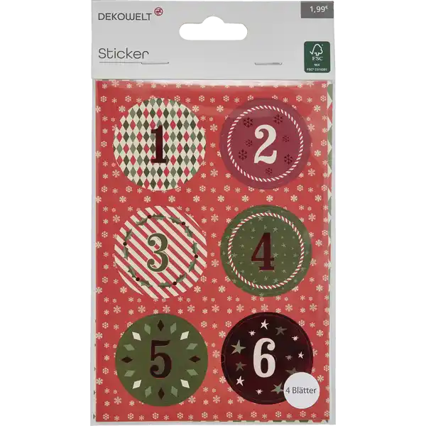Adventskalender Sticker