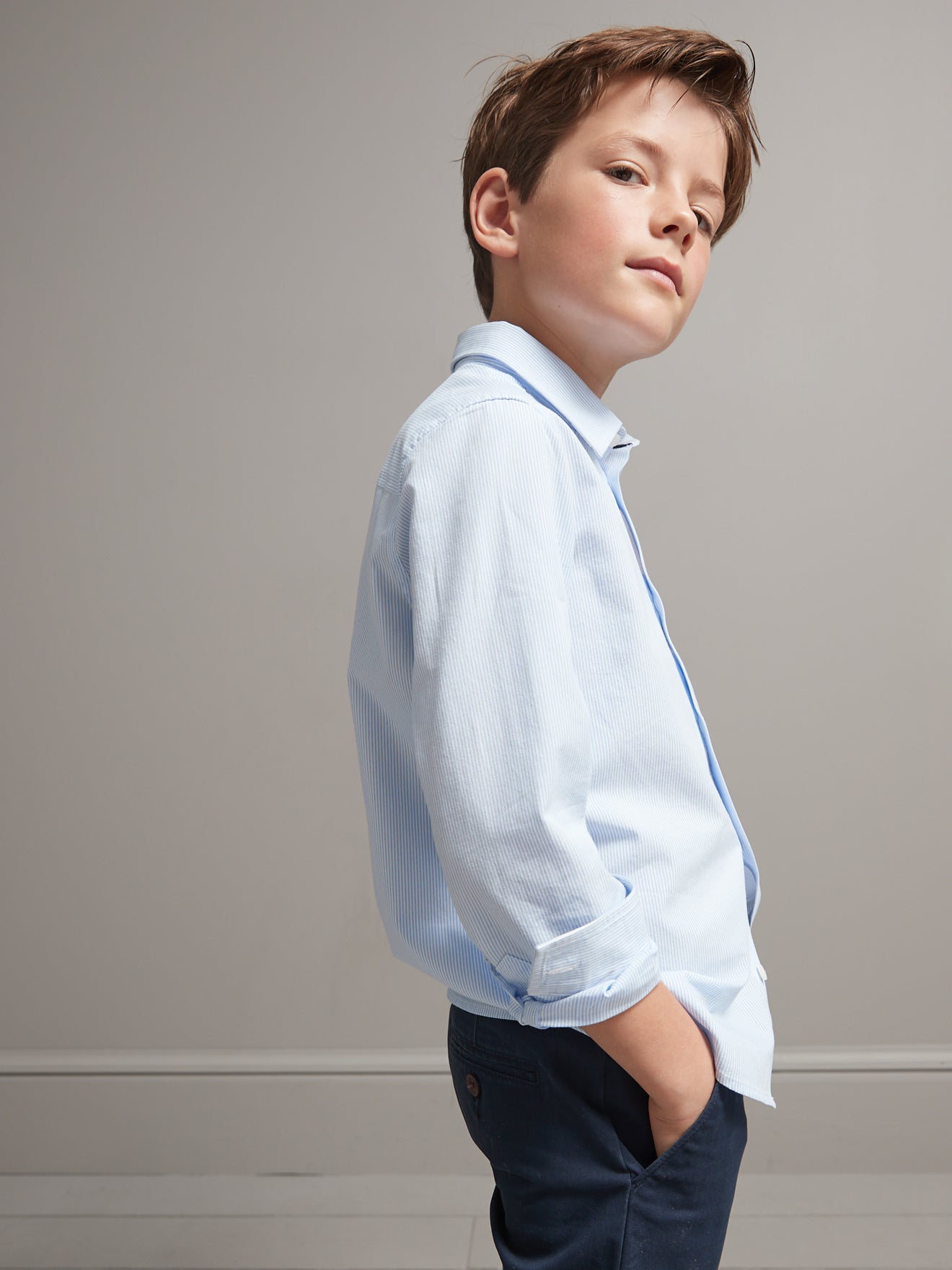 Chemise rayée garçon