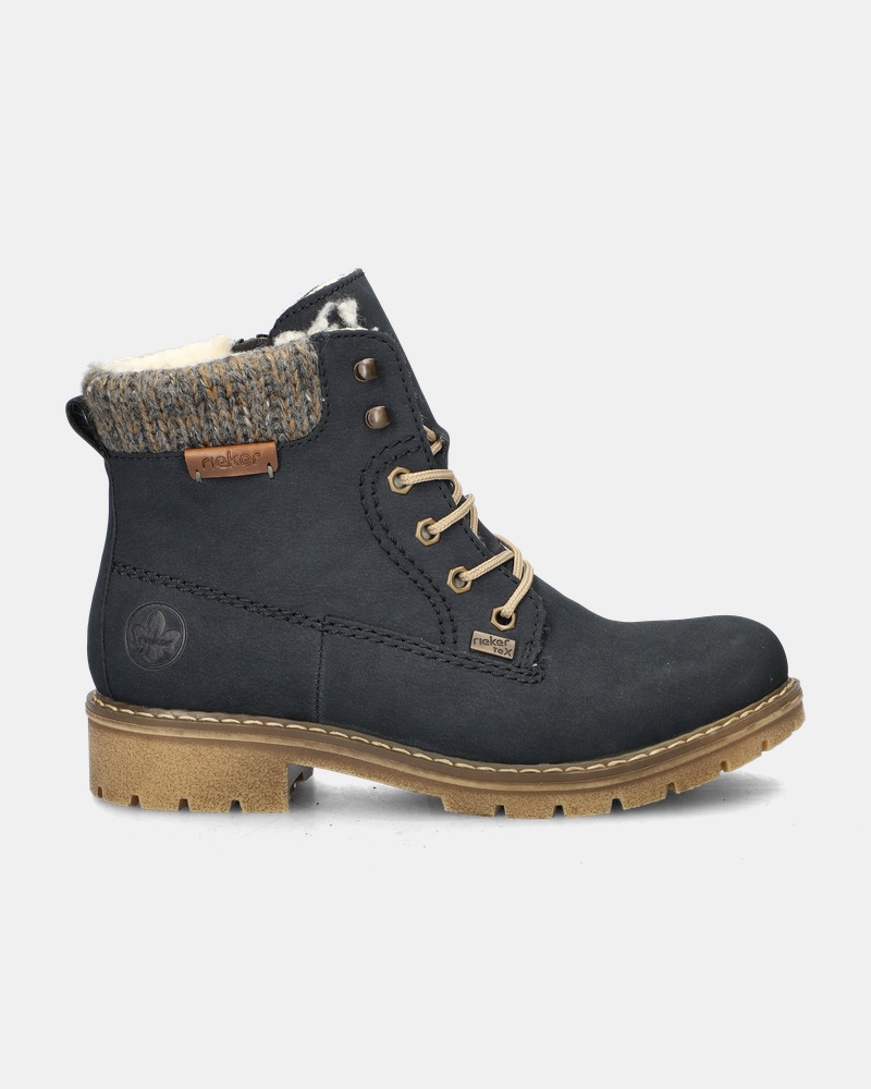 Rieker Veterboots  - blauw