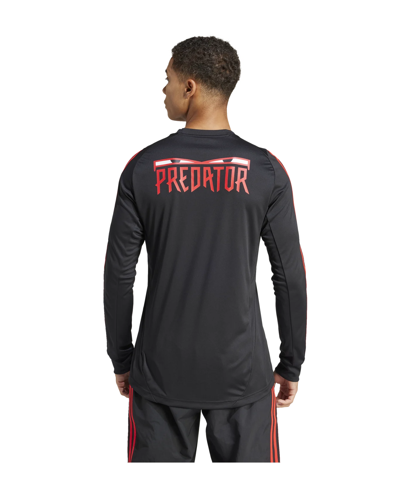 adidas Predator Trikot langarm Schwarz Rot