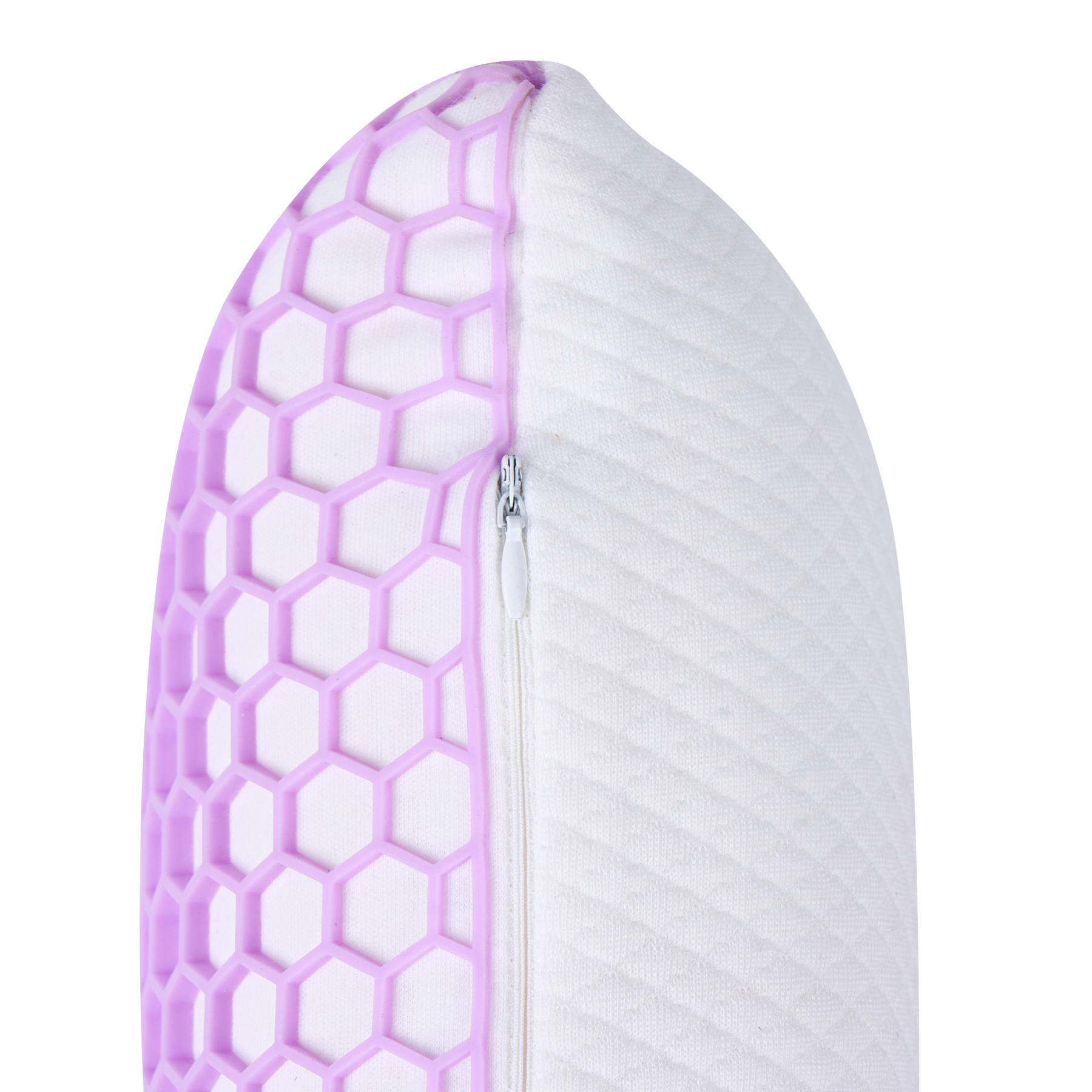 Beliani-ATHOS-Hoofdkussen traagschuim-Violet-55 x 35 cm-Traagschuim