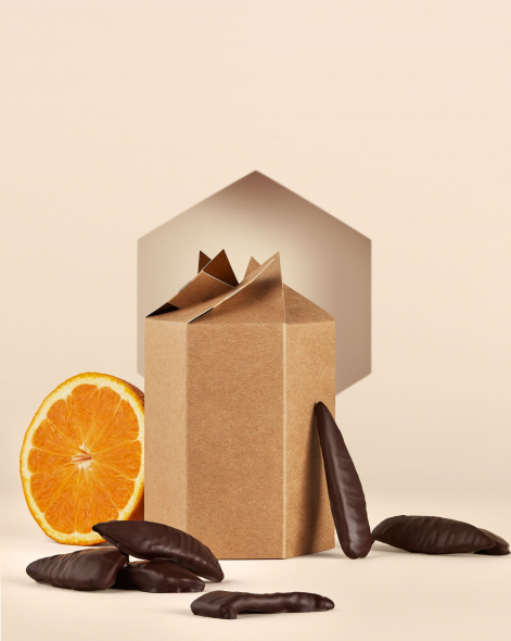 Oranges confites de Soveria au Chocolat Noir 75% | Le Chocolat Alain Ducasse 250g