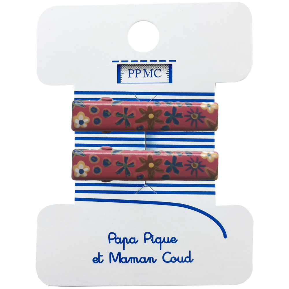 Petite Barrette Croco Badiane Framboise