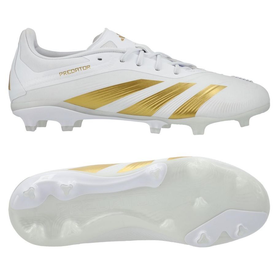 adidas Predator Elite FG Day Spark - Blanc/Doré/Blanc Enfant