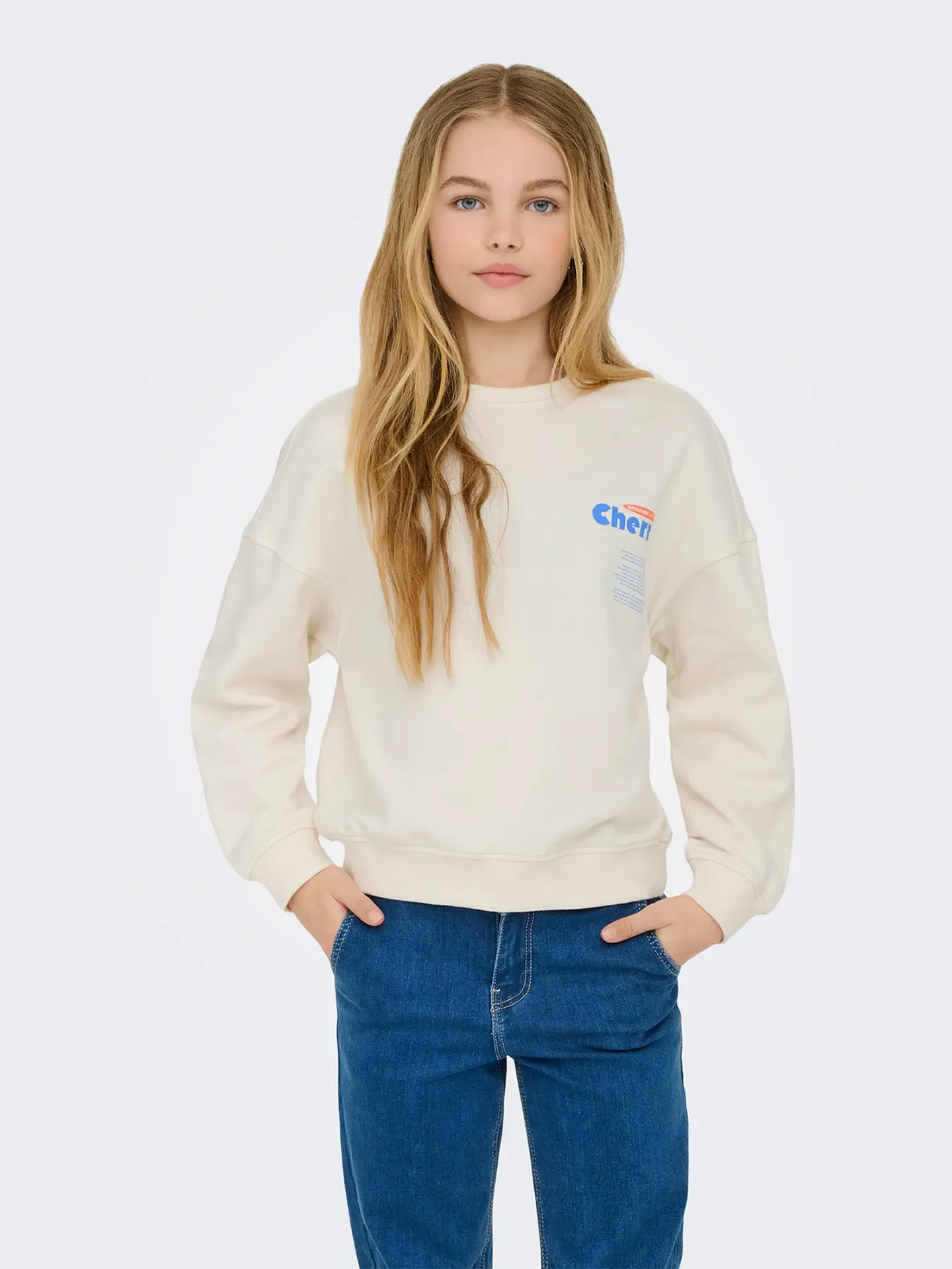 Philea Life Long Sleeve Ovzfruit Oneck Ubrushed Sweat