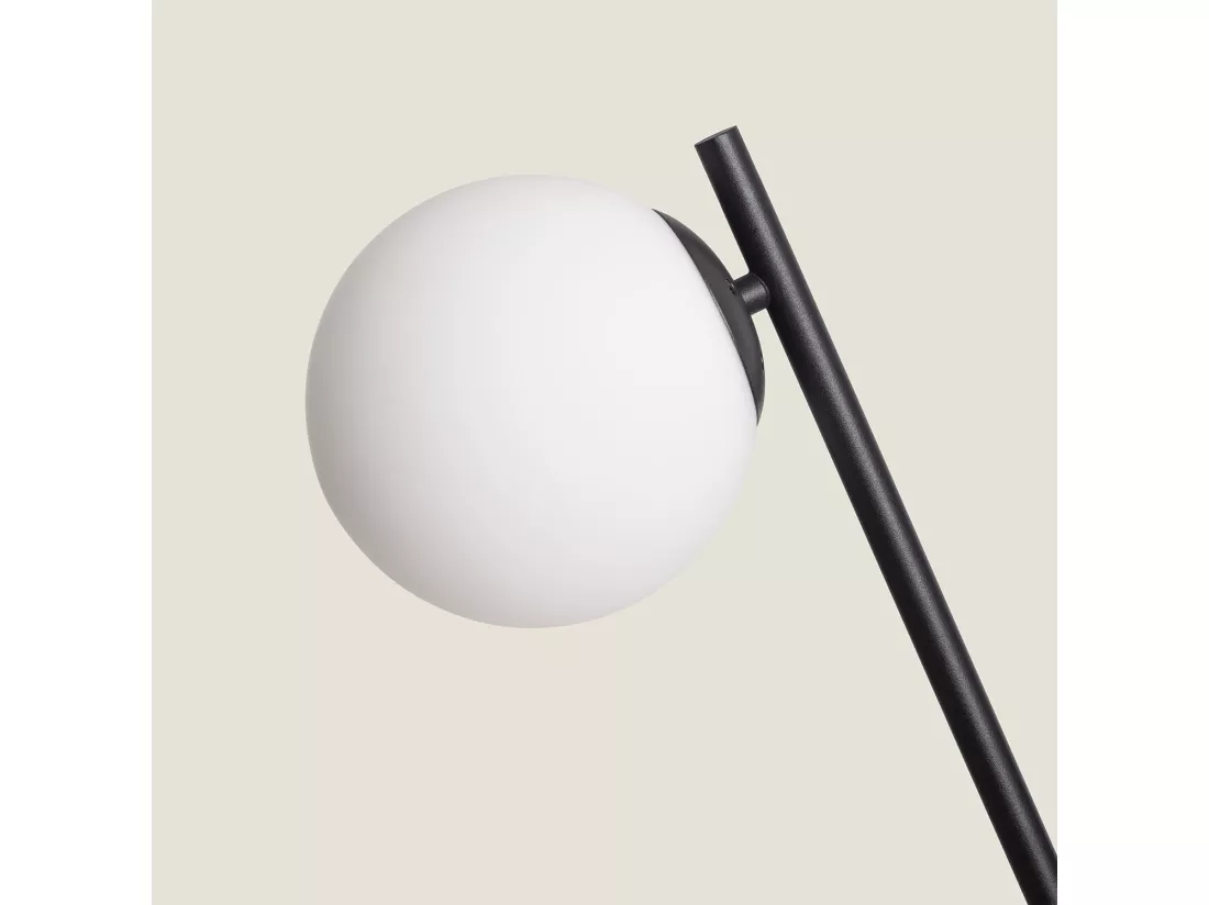 Lampadaire Métal et Verre Balts Noir