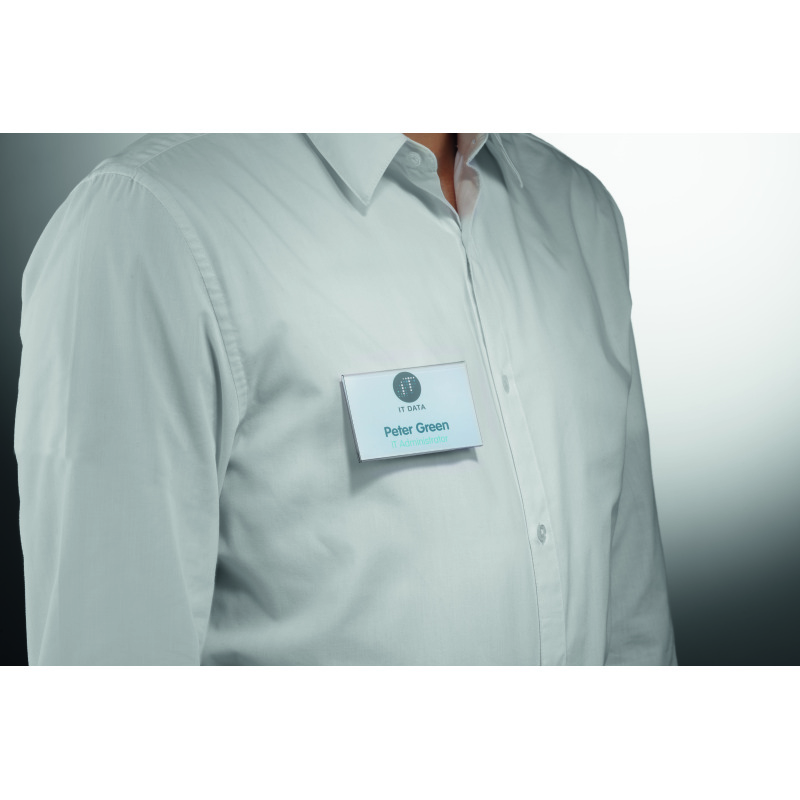 Porte-Badge 54x90 mm avec aimant FIXPLUS - Boîte de 25