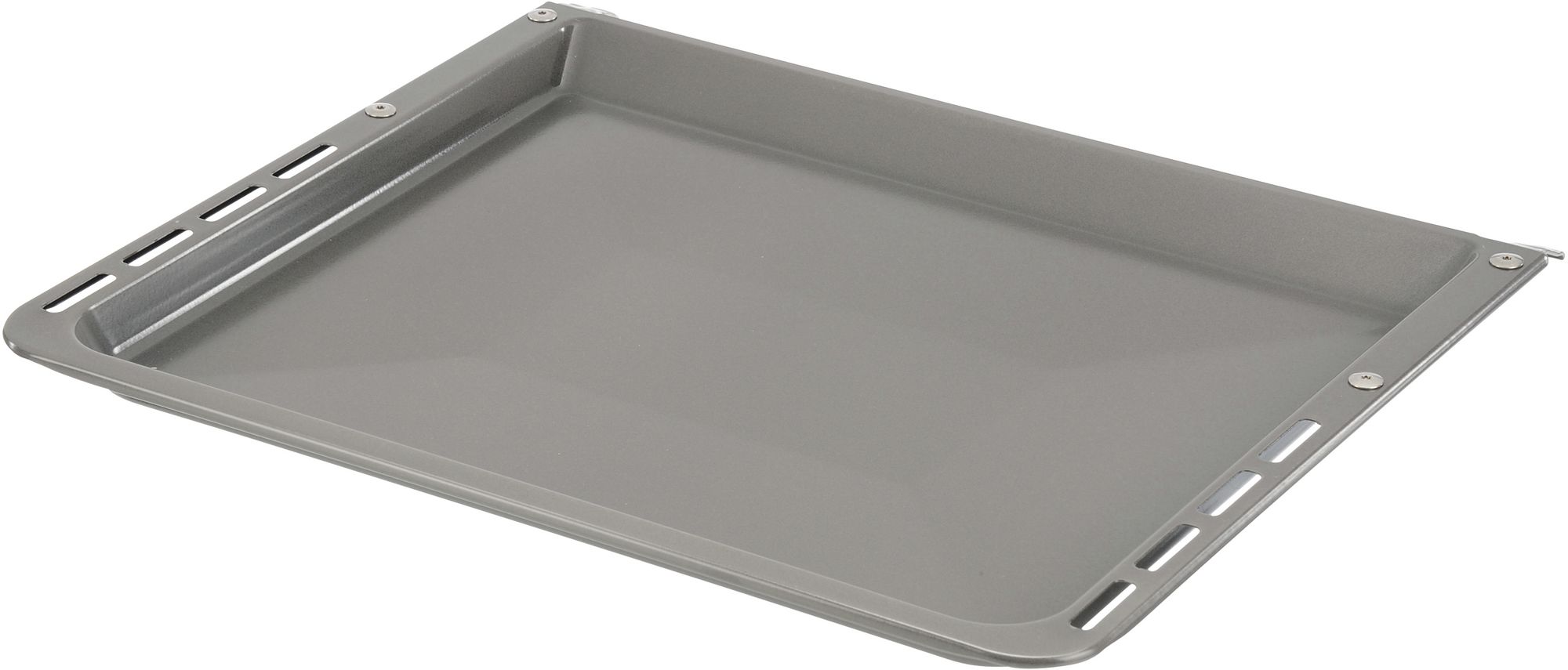 Assadeira autolimpante. Esmalte cinza, adequada para pirólise. Dimensões: 45,9 x 37,5 x 3 cm. 00471884HEZ341070