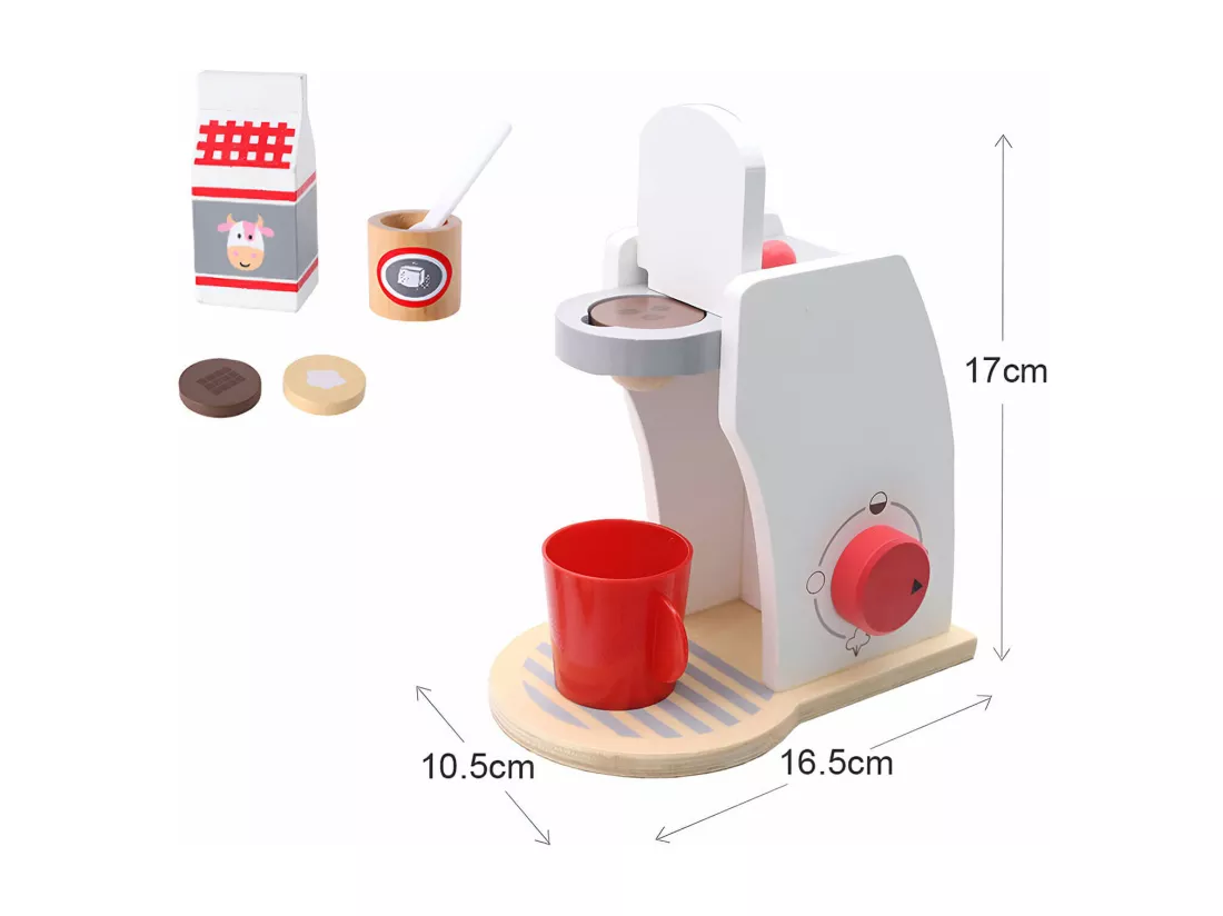 Jeu de Machine à Café pour Enfants Booy À partir de 3 ans Bois Multicolore
