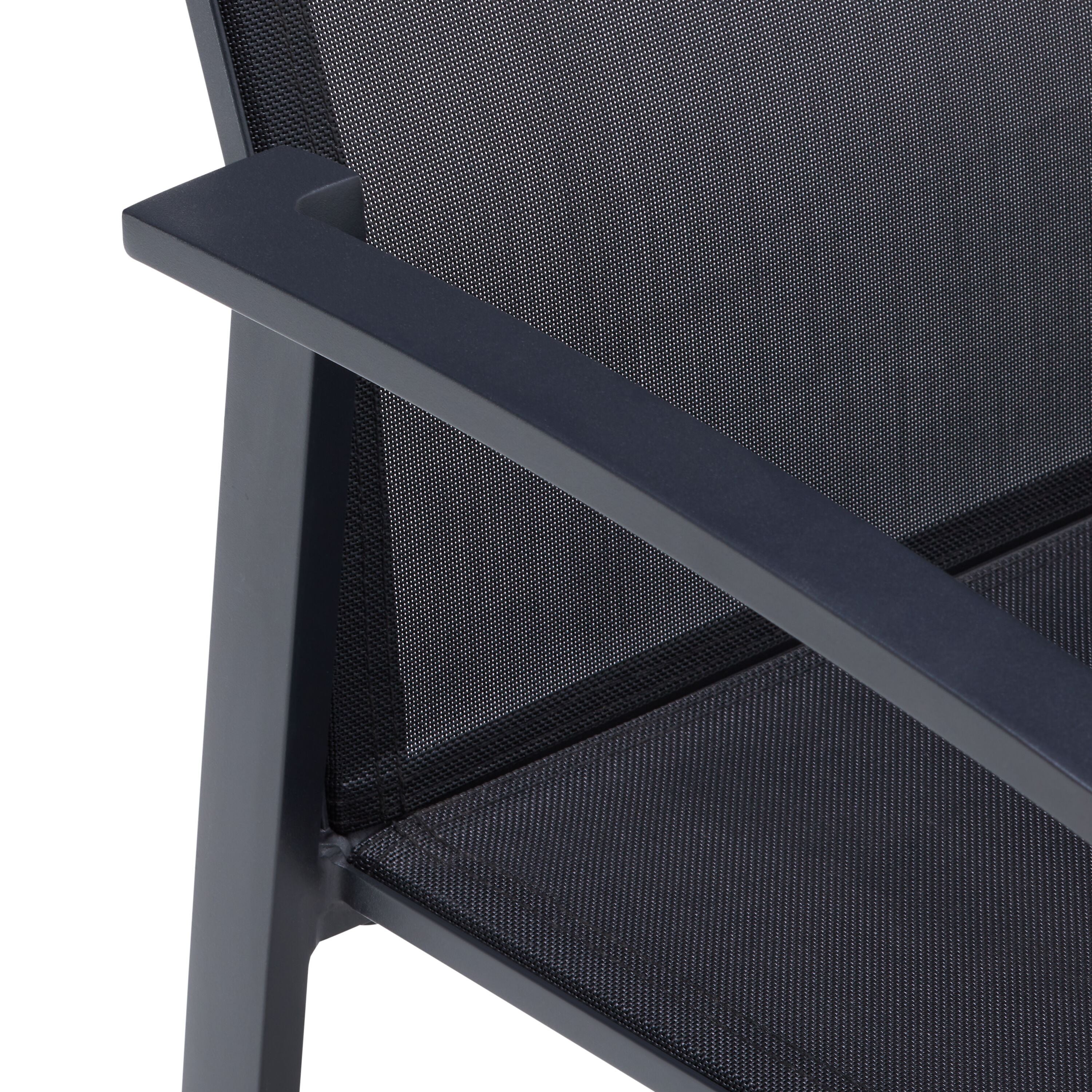 LEHUA Stuhl - Schwarz / B: 57.5 cm x T: 66.0 cm x H: 88.5 cm