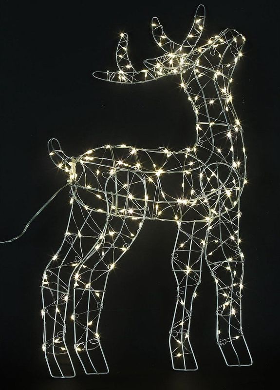 Countryfield rendier met licht - 4 x 30 x 53 cm -200 led lampjes- verlichte figuren